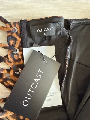 Outcast Elayna Leopard Mini Dress Brown Medium NWT IN PACKAGE thumbnail 9
