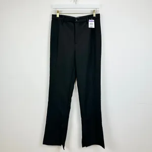 Walter Baker Atlas Wide Leg Pants Black Trouser Minimalist Office Slit Small NWT thumbnail 5