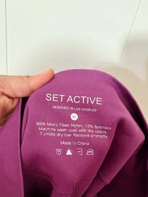 SET ACTIVE Sculptflex High Rise Leggings Purple Size M thumbnail 8