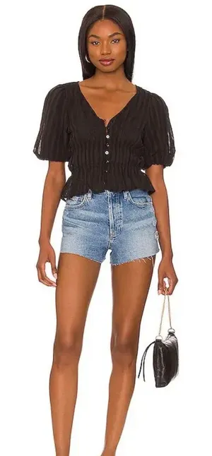 Black Sheet Blouse thumbnail 1