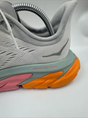 Hoka One One Women’s Clifton Edge Running Shoes Us10 Gray Pink Orange 1110511 thumbnail 8