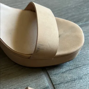 Tan Minimalist Sandals with Ankle Strap Size 6.5 thumbnail 3