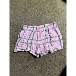 Joyspun Womens Pink Plaid Pajama Shorts Elastic‎ Waist Sleepwear XS 0-2 thumbnail 6