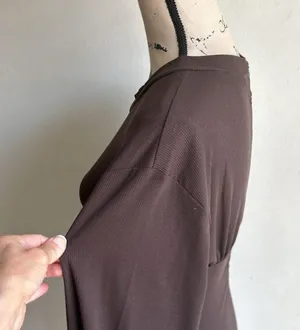 X Revolve Tina Ribbed Underwire Chocolate Brown Dress Size Small NWT thumbnail 6
