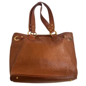 Vintage Tuscany Leather Tan Tote Bag Handbag Purse Classic thumbnail 1
