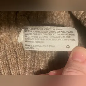Universal Threads Brown/Tan Long Sleeve Button Up Oversized Chunky Knit Sweater thumbnail 7