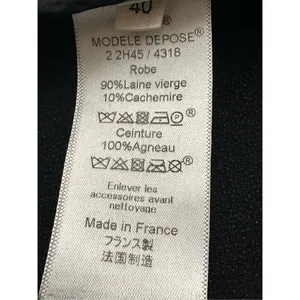 CELINE Paris Modele Depose Wool 90% , Cashmere 10% Midi Skirt Size: EU 40, US M thumbnail 7