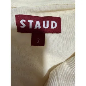 STAUD Silvia Strapless Peplum‎ Top Ecru Women's Size 2 thumbnail 8