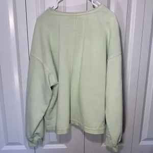 C&C California Sweatshirt‎ Womens Large Mint Green Sunwashed Cropped Seam Detail thumbnail 2