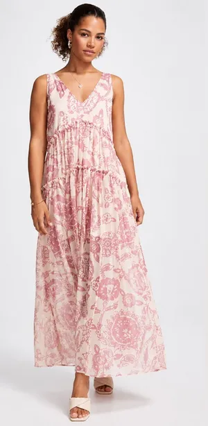 💗Free People Julianna Maxi Dress Size‎ Small Boho Tiered Floral Maxi Dress 💗 thumbnail 1