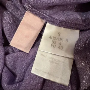 RTR Bronx & Banco Amara Lilac Cut Out Side Slit Long Sleeve Maxi Dress‎ Sz 4 thumbnail 6