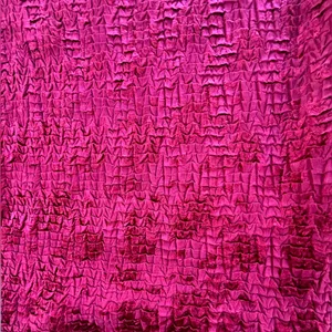 Rafael Textured Crinkle Velvet Floral Top XL Deep Red‎ Long Sleeve Blouse thumbnail 10