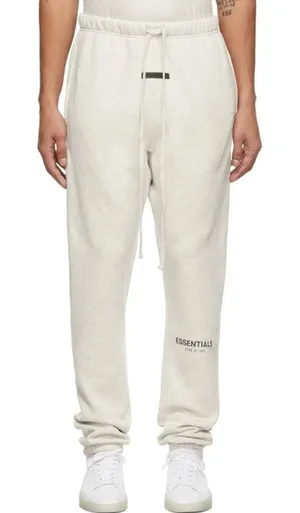 NWT Essentials Fear Of God Essentials Light Oatmeal Sweatpants Size S thumbnail 1