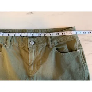 PacSun Low Rise Baggy‎ Jeans Olive Green Wide Leg Denim Pants Womens 28 thumbnail 8
