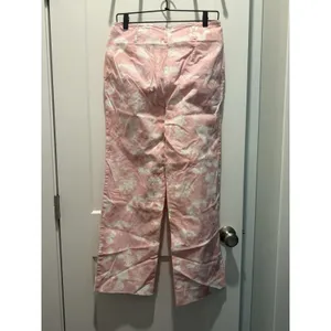 Anthropologie Maeve Pink Tie Dye Straight Leg Pants Women's Trouser 6 Small thumbnail 4
