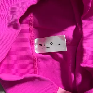 Wilo The Label Two Tone Pink Ribbed High Rise Bike Shorts Size L thumbnail 3