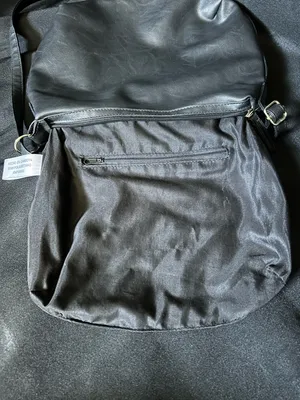 Rosetti Black Leather Shoulder Bag with Gold Hardware thumbnail 8