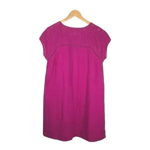 Tommy Bahama‎ Eyelet Shift Dress Womens Small Pink Linen Blend Cap Sleeve Mini thumbnail 6