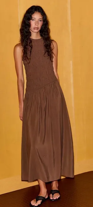 Nwt Zara Voluminous Midi Dress Size S thumbnail 1