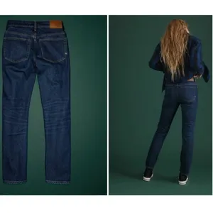 American Eagle NWT 77 Premium Denim Jeans Straight Crop Size 12 thumbnail 3