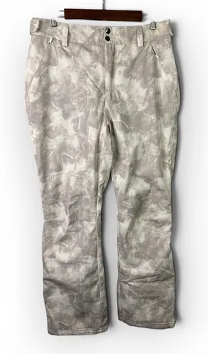 Gerry Womens Medium Abstract Print Fleece Lined Snow Snowboarding Pants Gray thumbnail 1