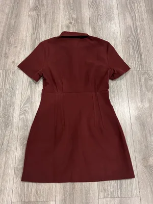 New Showpo Charity Mini Dress Placket Front Fitted Shirt Dress MSRP $109 thumbnail 9