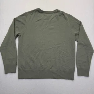 Quince Mongolian Cashmere Crewneck Sweater‎ Moss Green SGK001 Womens Large thumbnail 8