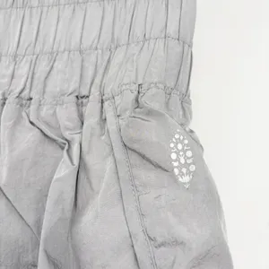 Free People FP Movement Womens Silver The Way Home High Rise Sporty Run Shorts L thumbnail 4