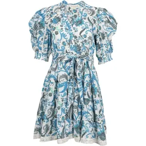 HALE BOB Roxie Dress Blue Floral Pockets SMALL thumbnail 15
