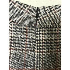 Bagatelle Plaid Mini Skirt Large Velvet Trim Button Front Heritage Preppy thumbnail 6