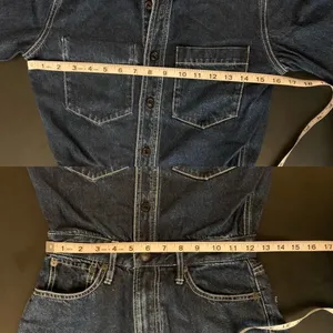 Rag & Bone Willow Denim Wide Leg Jumpsuit One Piece‎ Indigo Size 23 NWT thumbnail 12