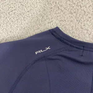 RLX Ralph Lauren Shirt Women XL Navy Performance Athletic Short Sleeve thumbnail 6