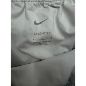 Nike Dri Fit Running Shorts‎ Women Large White Athletic Gym Lightweight thumbnail 5