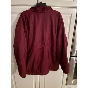JENNIFER‎ MOORE ACTIVEWEAR Reversible Anorak Fleece Jacket Burgundy Teal XL thumbnail 2
