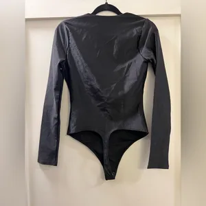 NWOT Good American Black Bodysuit thumbnail 4