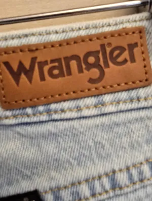 {10x32} Wrangler High Rise Fierce Flare Light Blue Denim Jeans Women's thumbnail 10