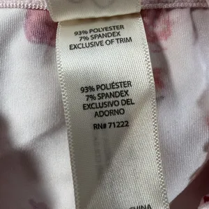 Jessica Simpson Size Large Pink Red Floral Lace Trim Cami Camisole Tank Top thumbnail 6