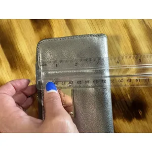 Michael Kors Women's Wallet‎ Gray Zip Around City Designer Preppy Classic Modern thumbnail 8