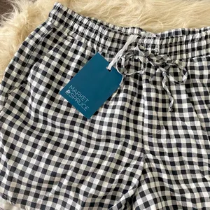 NWT Market & Spruce Lena Drawstring Linen Shorts Size M thumbnail 2