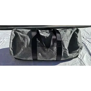 Lucy Athletics Duffel Grey Textured Shoulder‎ Strap Zip Unisex Size Medium thumbnail 4