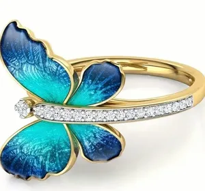 Gorgeous Butterfly Statement Ring Size 7 thumbnail 2