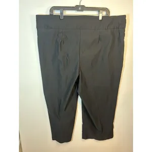 New Directions Curvy Women’s 22W Black Stretch Pull On Capri Pants Plus Size 21” thumbnail 13