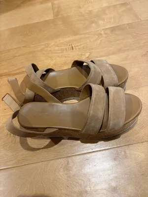 Vince Women's Jet Cork Platform sandals tan sz 8 thumbnail 2