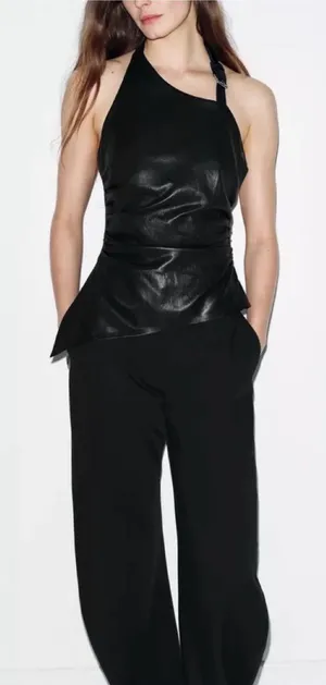 Zara buckled halter top thumbnail 1