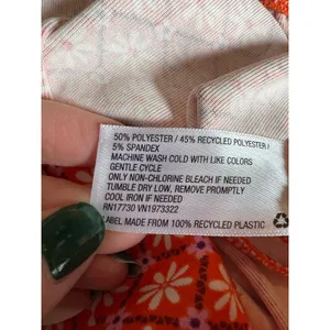 Wild Fable floral orange flared leggings size‎ XS thumbnail 4