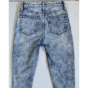 Abercrombie & Fitch Simone High Rise Slim Blue Acid Wash Jeans Size‎ 25 0R thumbnail 8