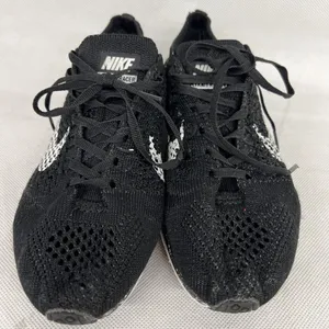 Nike Flyknit Racer 'Black White" Knit mesh low sneaker shoe 526628 020 SZ 5.5 thumbnail 3