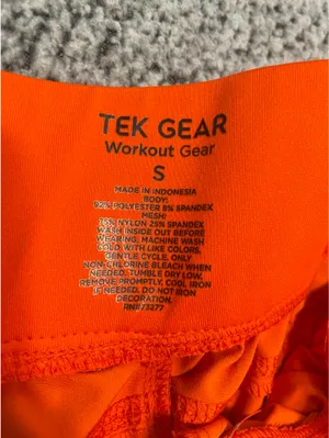Orange Tek Gear Shorts Workout thumbnail 3