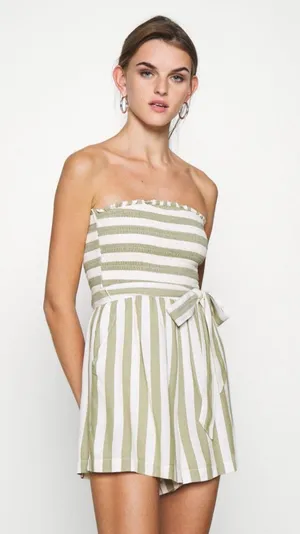 American Eagle Outfitters Smocked Tube Romper thumbnail 1