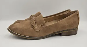 Indigo Rd. Raven Loafers Women's Size 8.5 M Tan Brown Braided Faux Suede Vintage thumbnail 10